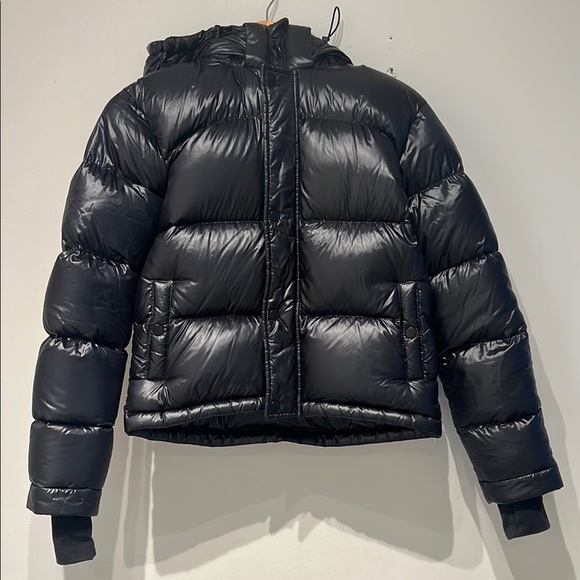 Black Puffer Jacket TNA - Picture 1 of 8